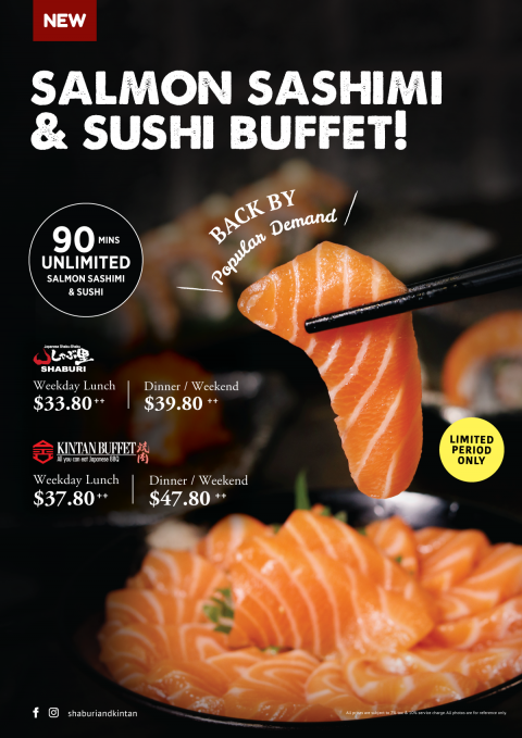 All-You-Can-Eat Salmon Sashimi & Sushi!